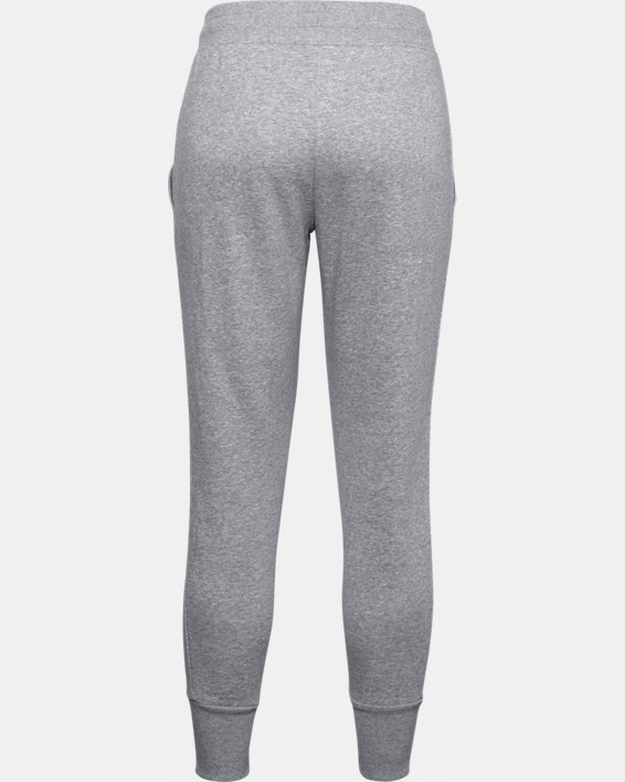 Women's UA Rival Fleece EMB Pants, Gray, pdpMainDesktop image number 5